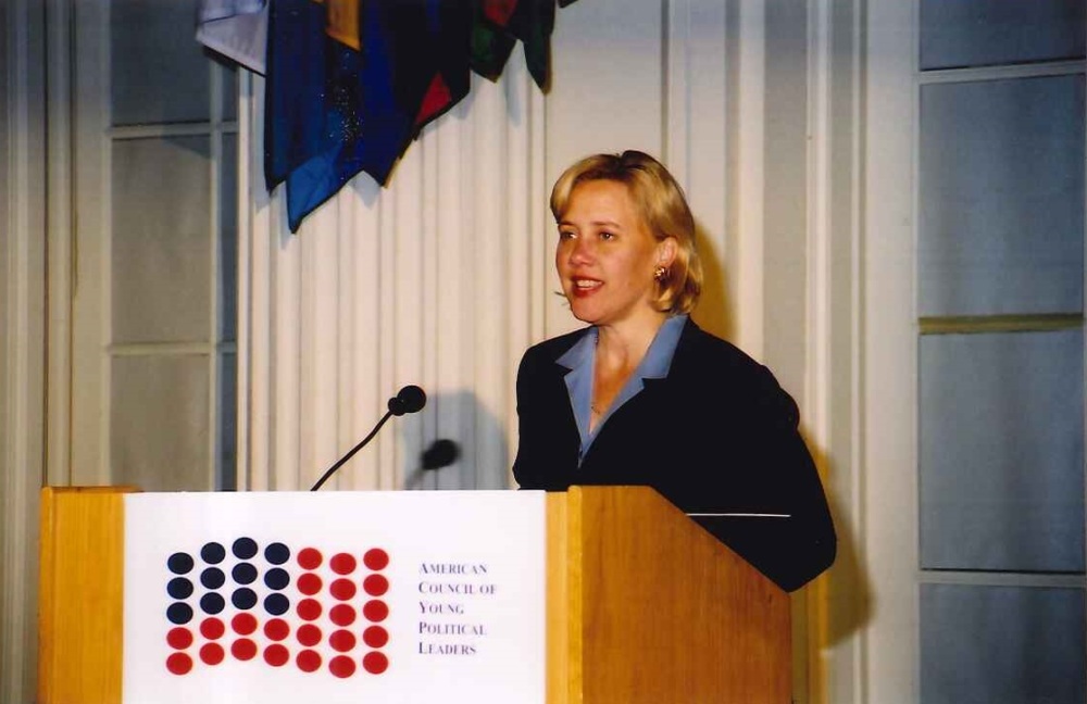 Sen. Mary Landrieu speaks at an ACYPL event